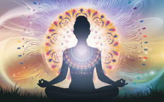 silhouette-meditation-aura-lumineuse-motifs