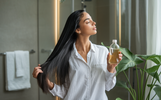 femme-cheveux-longs-vinaigre-cidre-bain