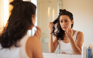 femme-miroir-cheveux-preoccupee