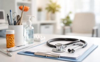 bureau-medical-instruments-ambiance-apaisante