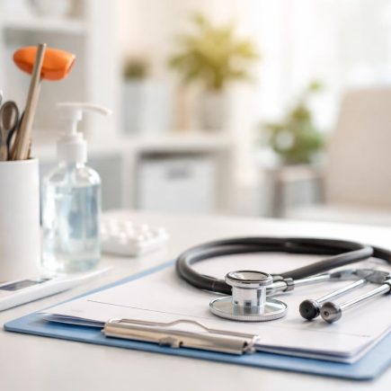 bureau-medical-instruments-ambiance-apaisante