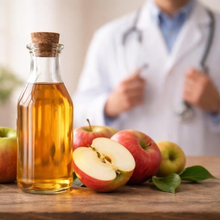 bouteille-vinaigre-pommes-medecin-flou