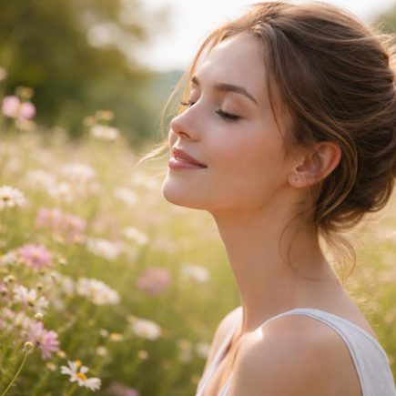femme-heureuse-champ-fleurs-serenite-nature