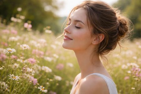 femme-heureuse-champ-fleurs-serenite-nature