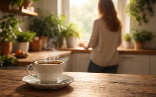 tasse-cafe-table-bois-cuisine-moderne