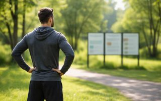 homme-sport-parc-verdoyant-arbres